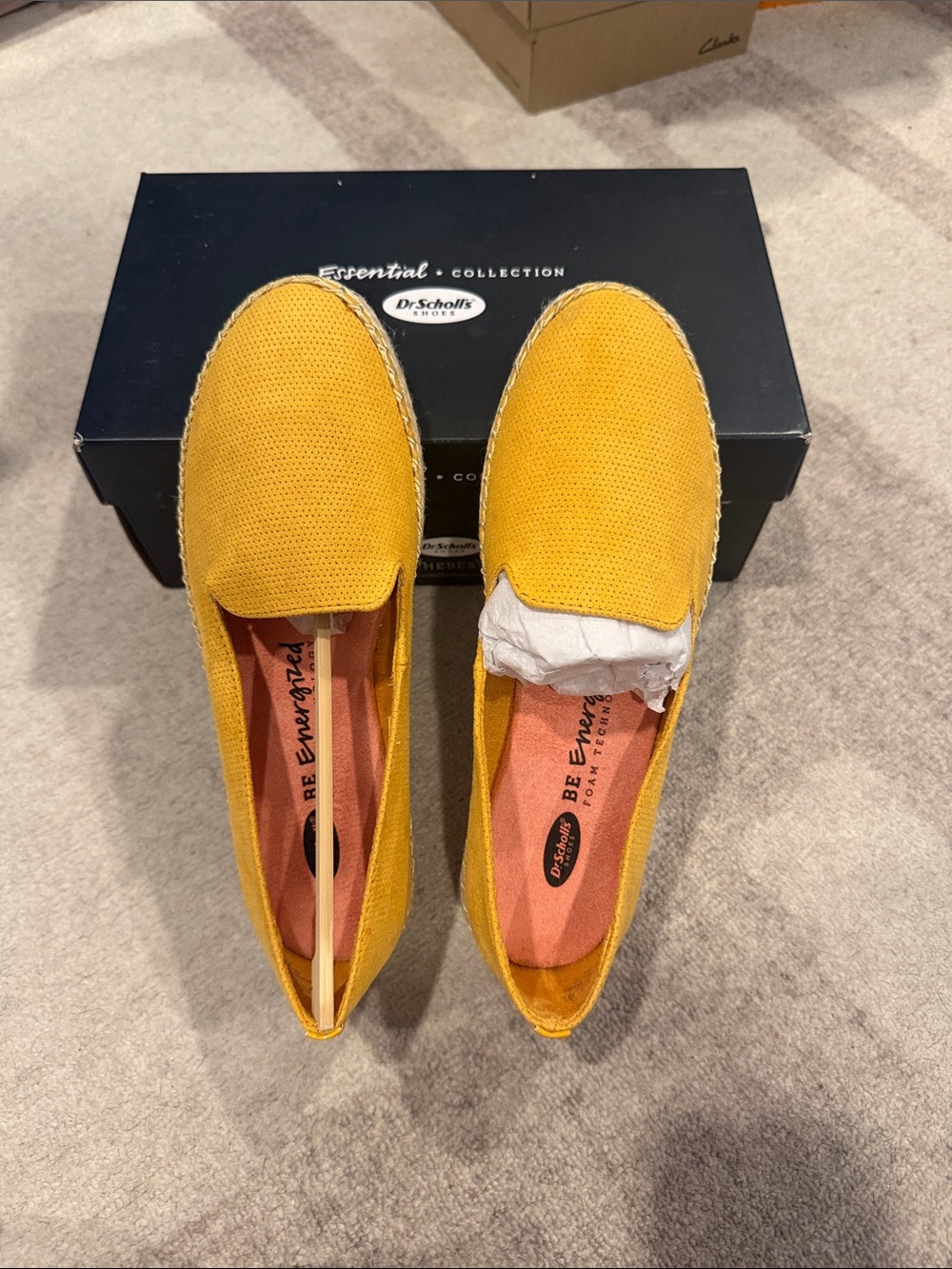 Dr. Scholl's Yellow Slip-On Espadrille Flats